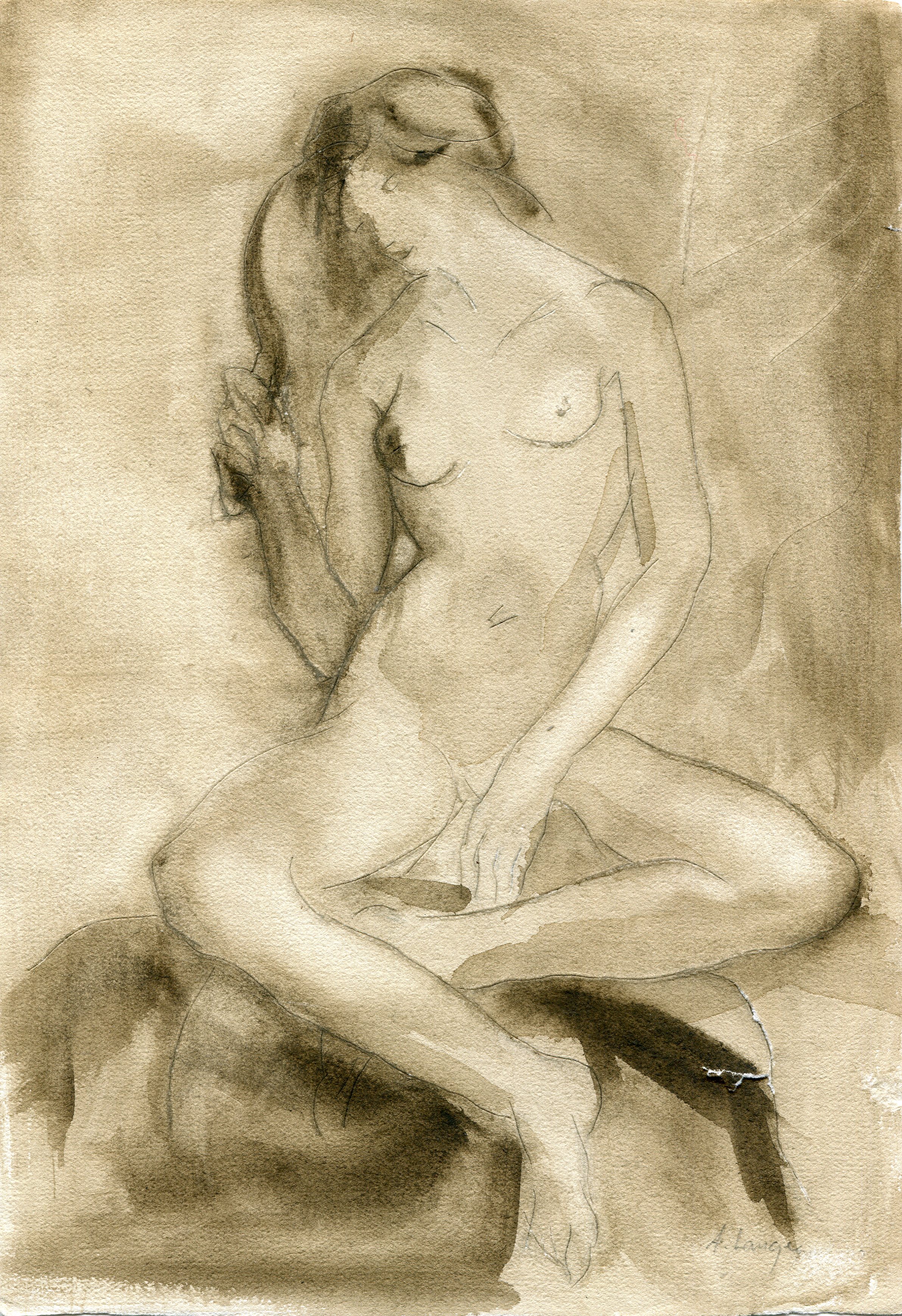 Lange, Adolf - (Sedící)