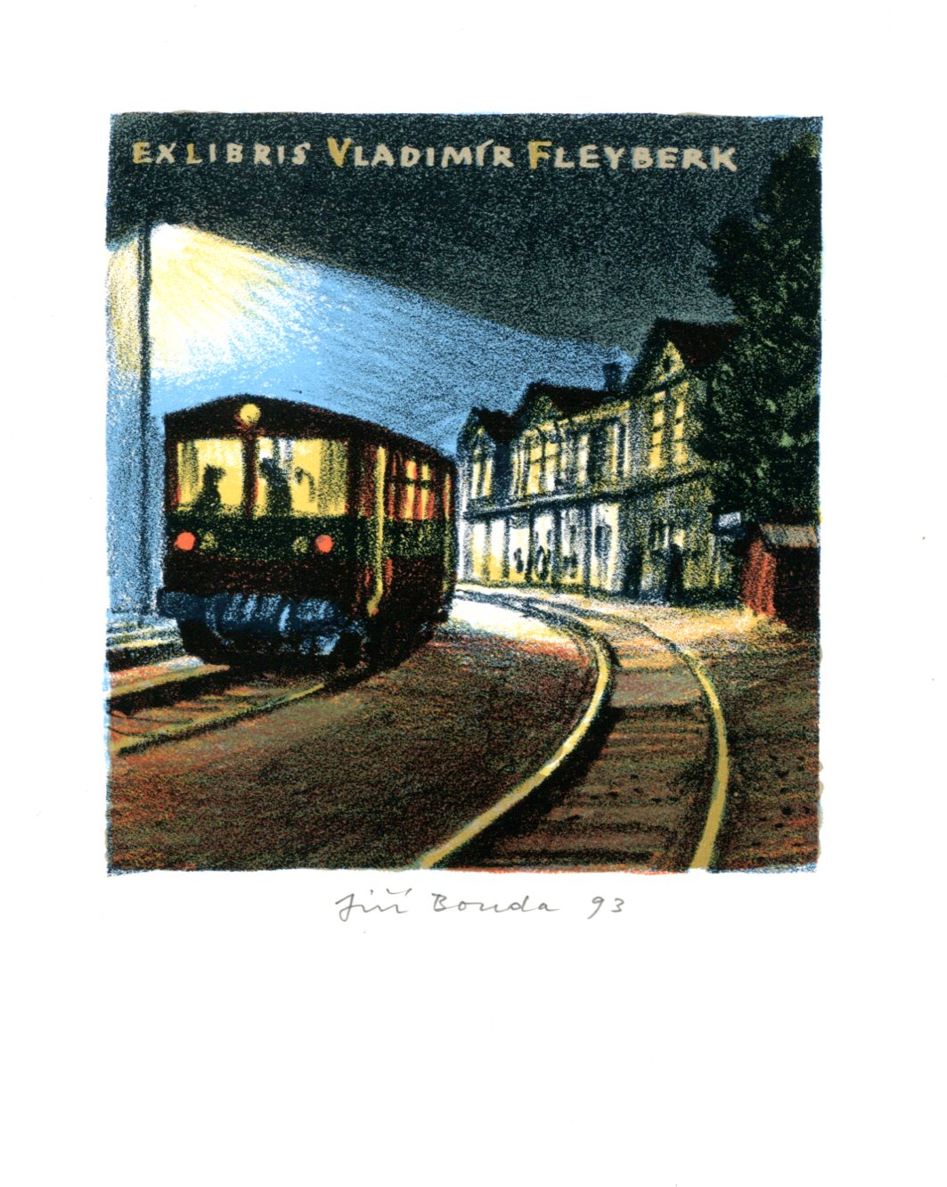 Bouda, Jiří - Exlibris Vladimír Fleyberk