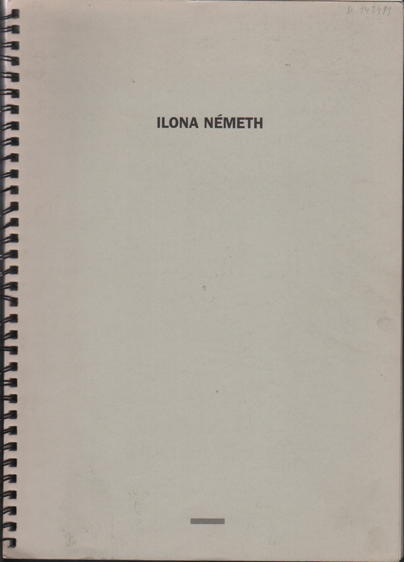 Ilona Németh: Inštalácie / Installations / Installációk (bez obálky)