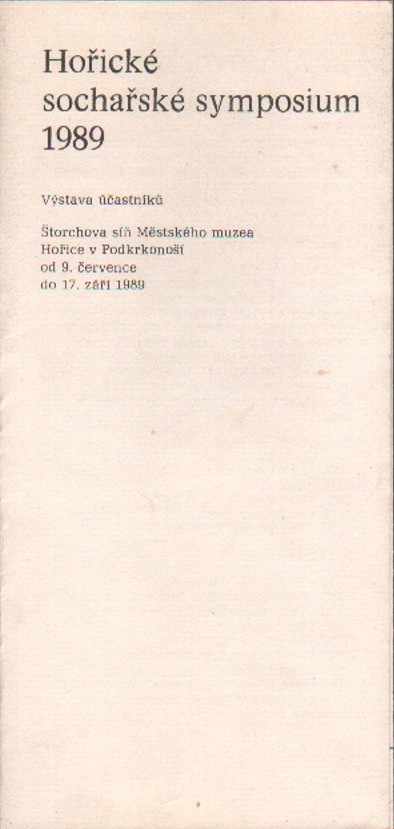 Hořické sochařské symposium 1989 (podpisy)
