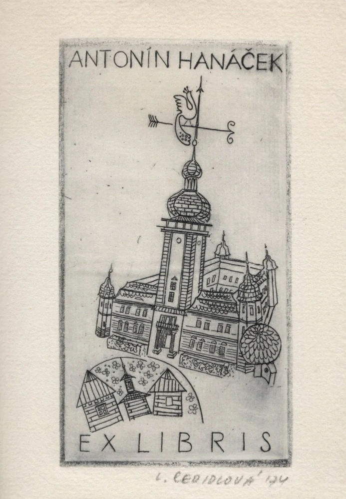 Cedidlová, Ludmila - Ex libris Antonín Hanáček