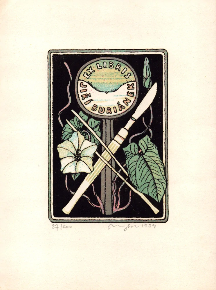 Rykr, Václav - Ex libris Jiří Buriánek