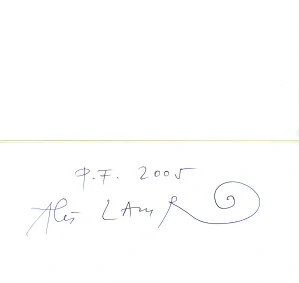 P. F. 2005 Aleš Lamr (podpis)
