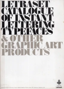 Letraset catalogue of instant lettering typefaces