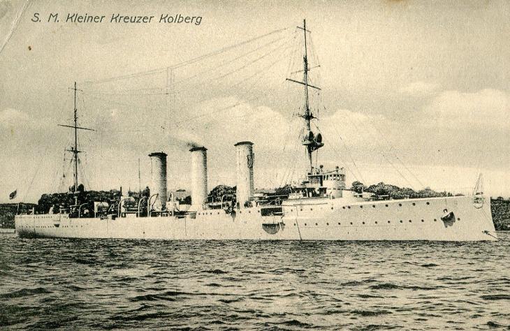 Parník, loď - S. M. Kleiner Kreuzer Kolberg