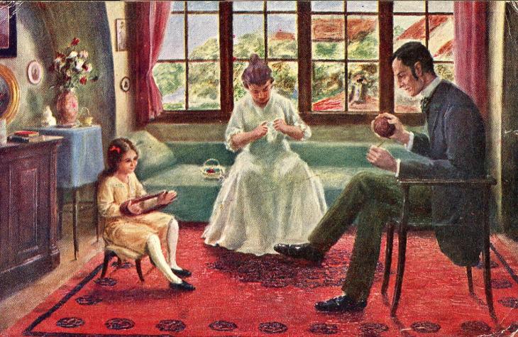 Rodinná idyla - K.u.k. Etappenpost 192 / Polní pošta / Feldpost