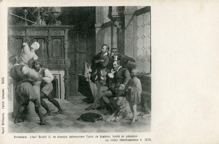 Belvedere: Císař Rudolf II. se slavným astronomem Tycho de Brahem