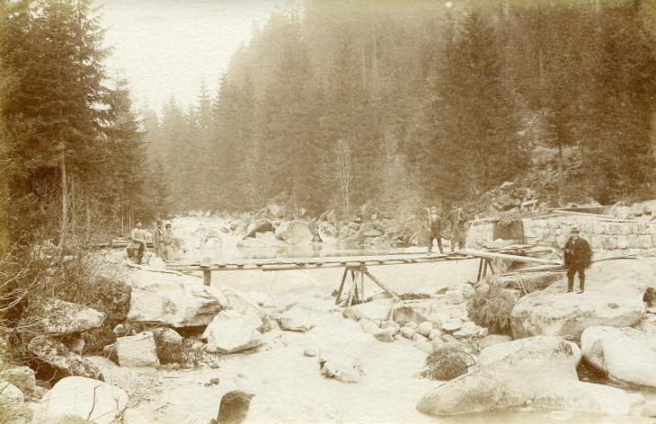 Pohlednice - řeka, krajina, most
