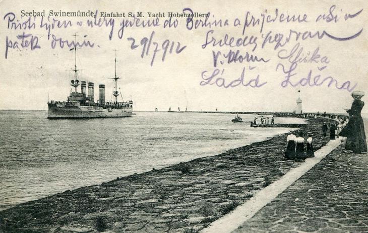 Swinemünde (Polsko) - S.M. Yacht Hohenzollern - loď, parník