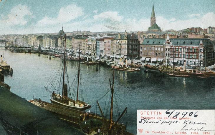 Stettin / Štětín (Polsko) - loď, přístav, plachetnice