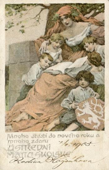 Ústřední matice školská - Mnoho štěstí do nového roku 