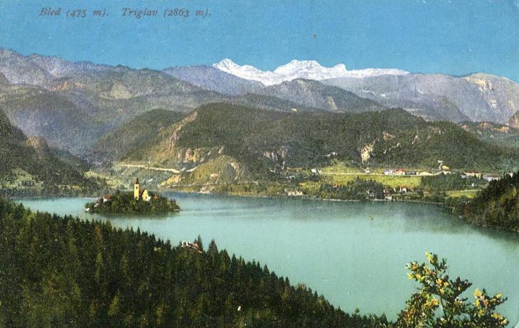 Bled (Slovinsko) - Bledské jezero, ostrov, Triglav