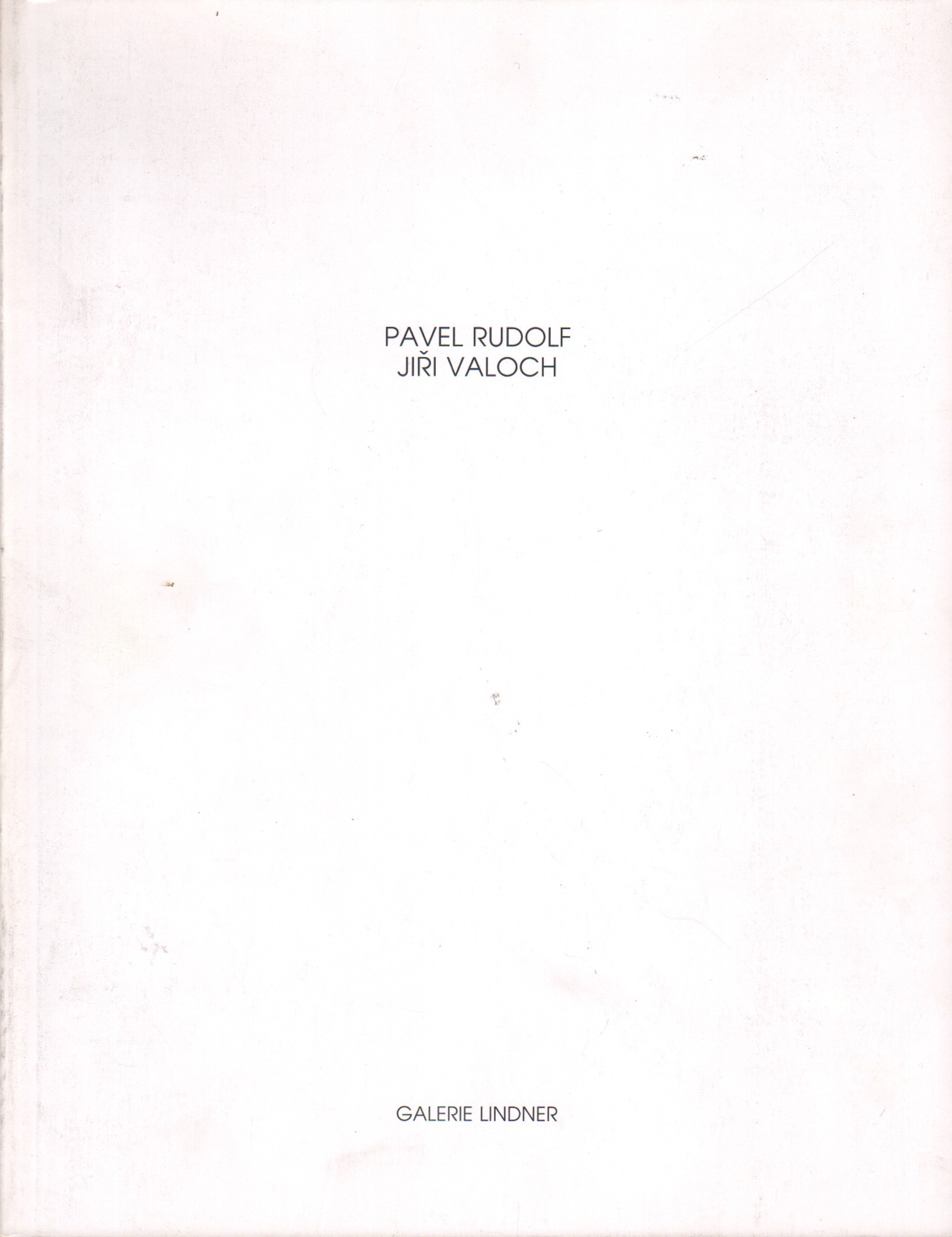 Pavel Rudolf, Jiří Valoch (podpis)
