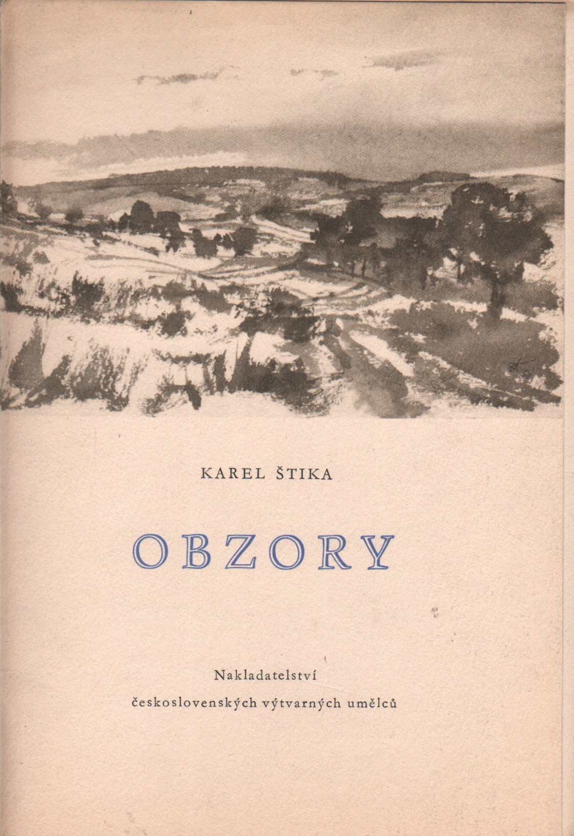 Štika, Karel - Obzory (podpis)