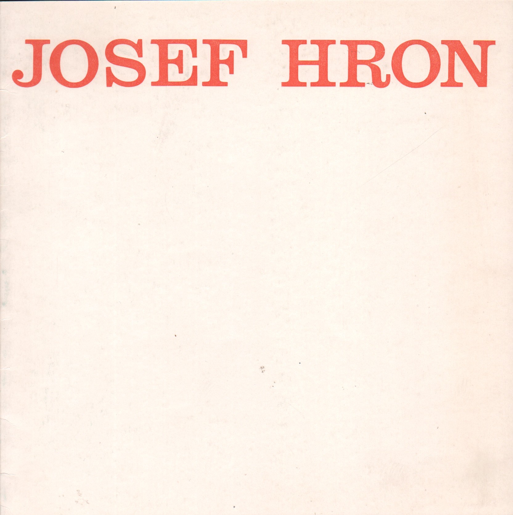 Josef Hron: Obrazy z let 1978 - 1983 (podpis)