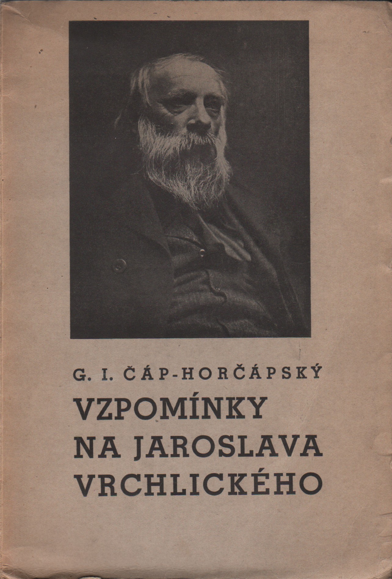 Čáp Hočápský, Gabriel - Vzpomínky na Jaroslava Vrchlického (podpis)