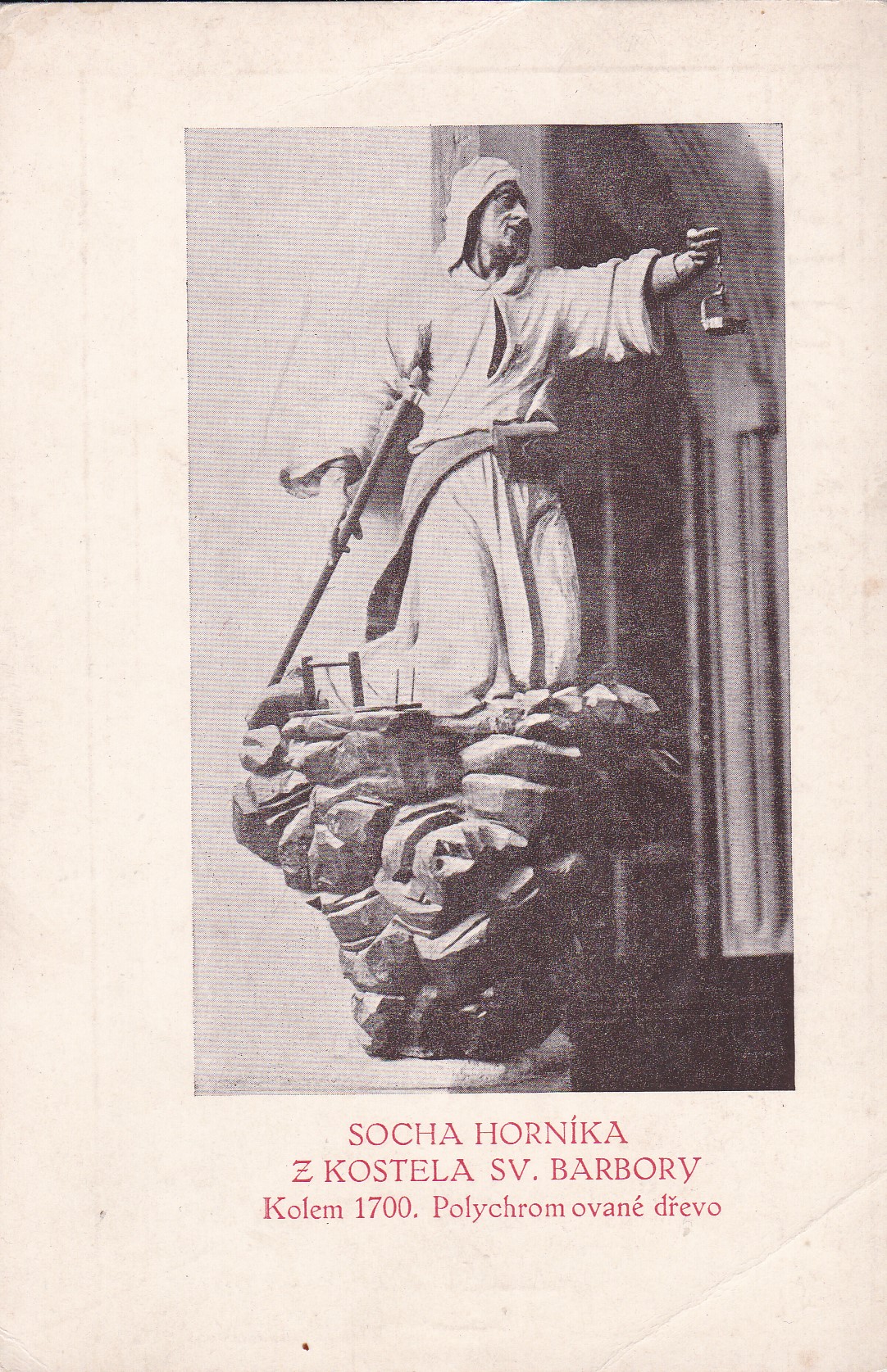 Socha horníka z Kostela Sv. Barbory