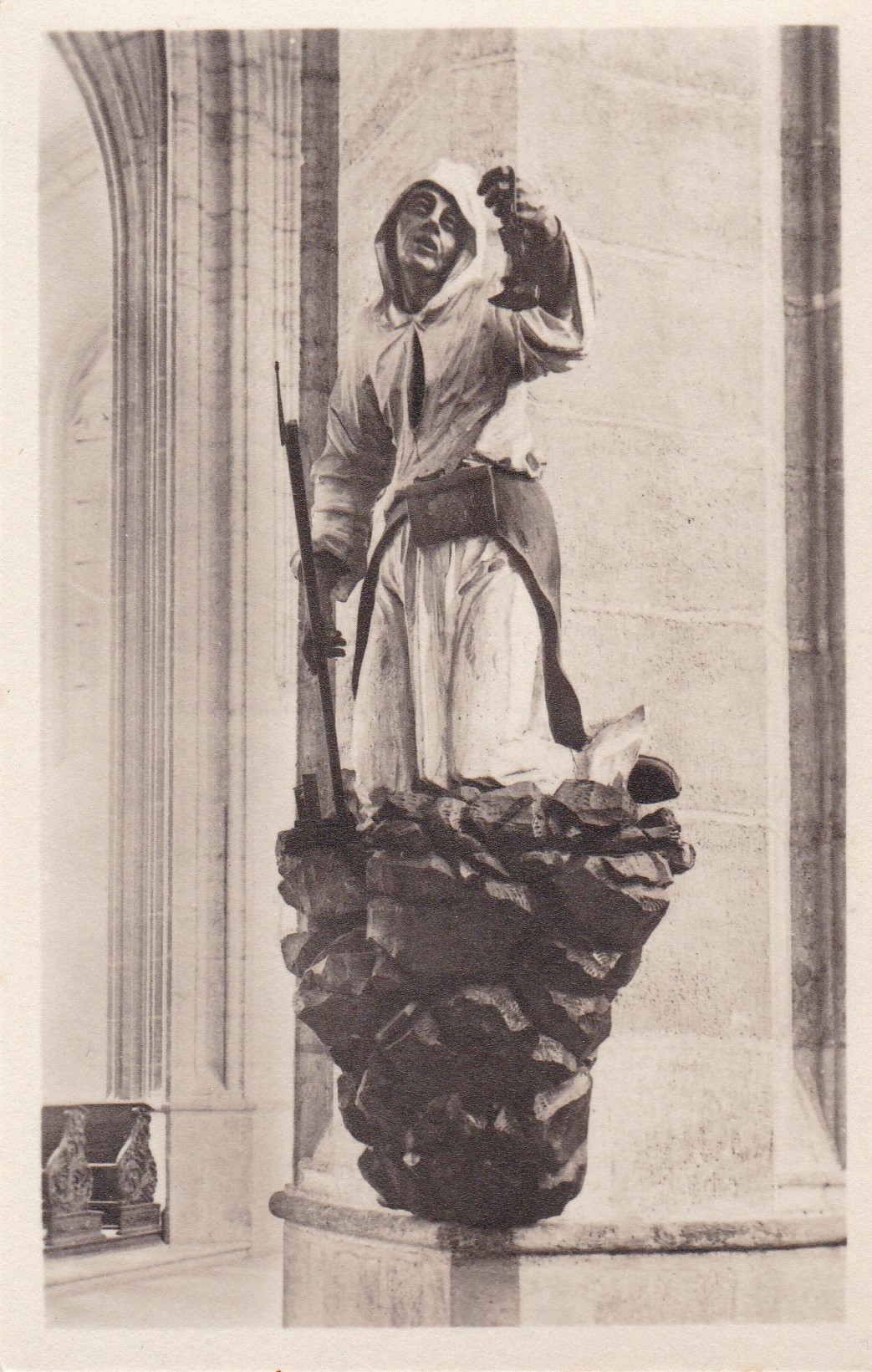 Socha horníka z Kostela Sv. Barbory