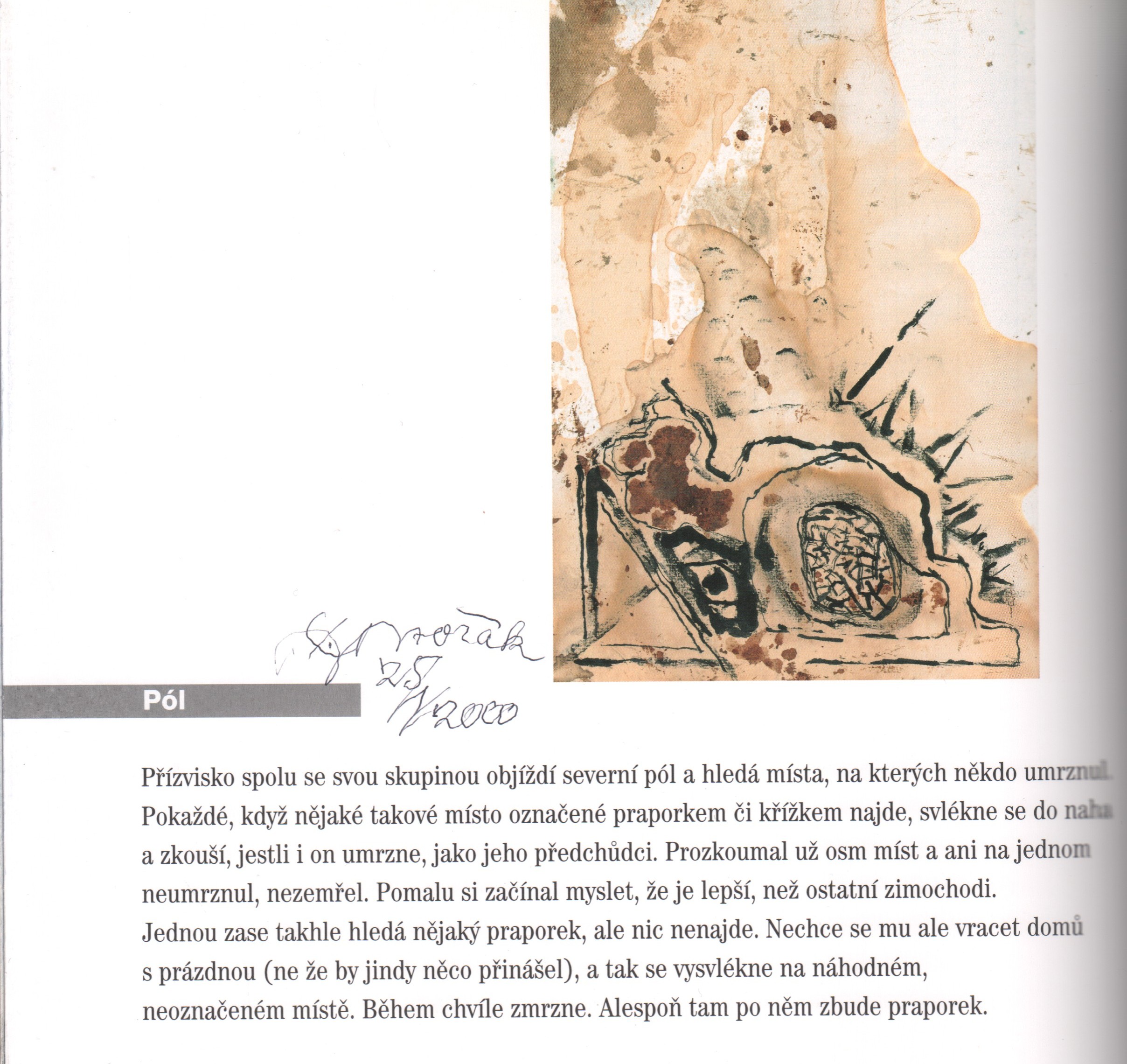 Roučka, Adam - Dvorek s mimořádnou akcí trvající patnáct sekund / The Backyard with an Exceptional Action lasting fifteen seconds only (s podpisy)