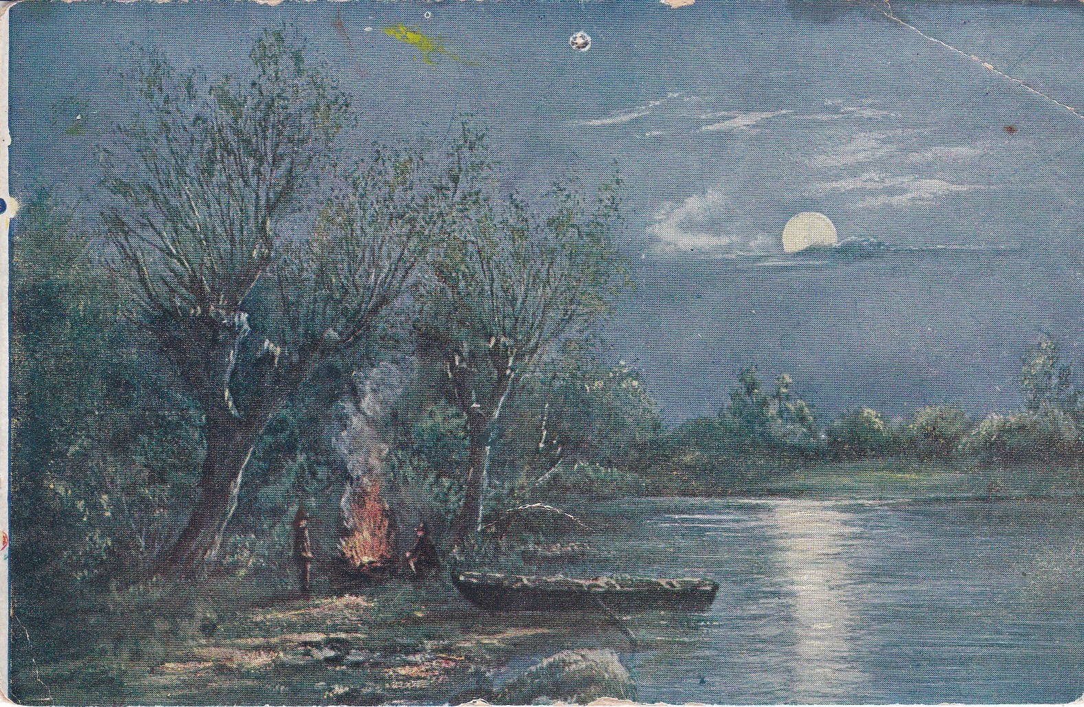 (Táboření u jezera)