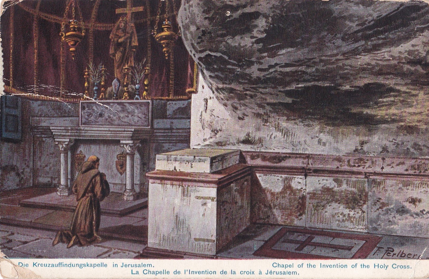 Perlberg, F. - Chapel of the invention of the holy cross in Jeruzalem / Kaple Božího hrobu v Jeruzalémě