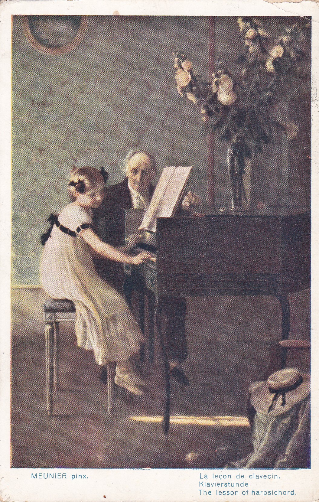 Muenier, Jules-Alexis - La Leçon de Clavecin / Lekce cembala