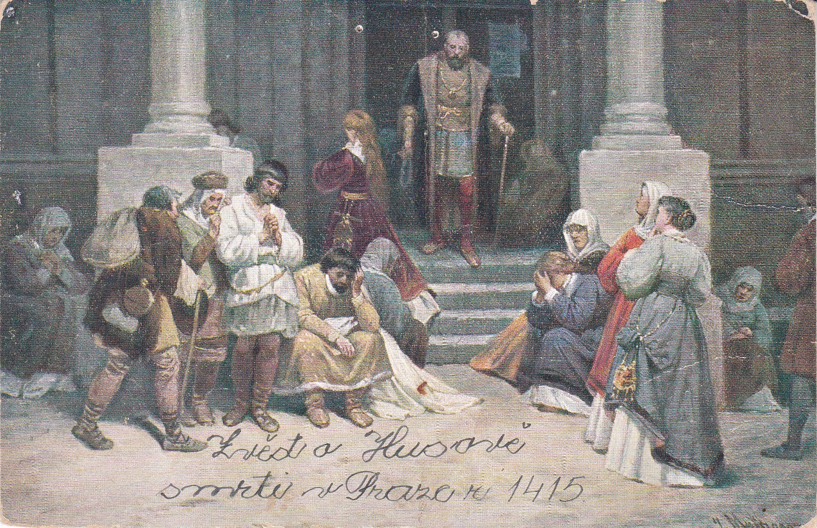 Česká historie v obrazích: Zvěst o Husově smrti v Praze r. 1415