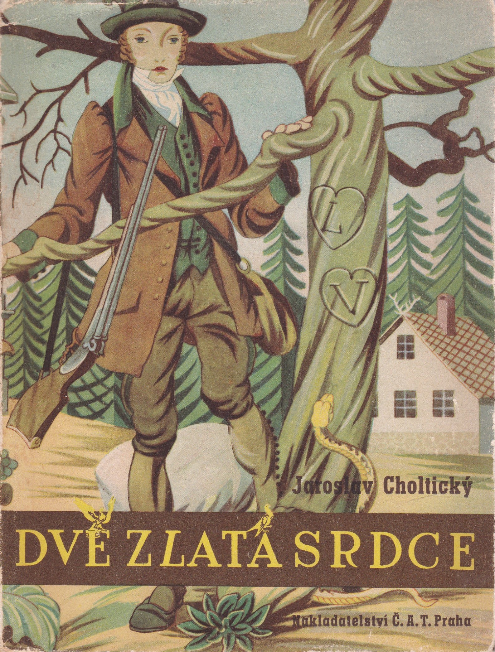 Choltický, Jaroslav - Dvě zlatá srdce (podpis)