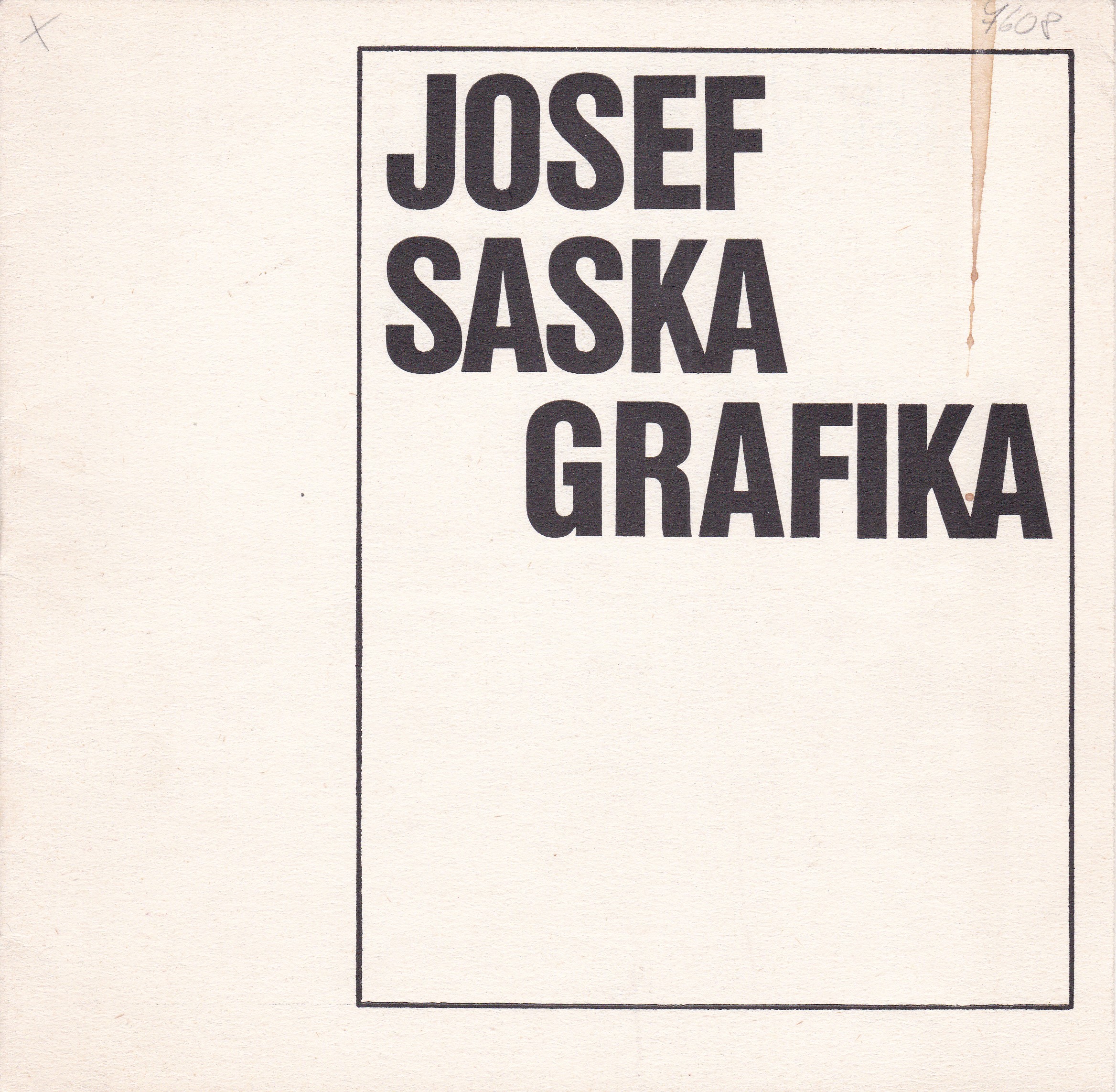 Josef Saska: Grafika (podpis)