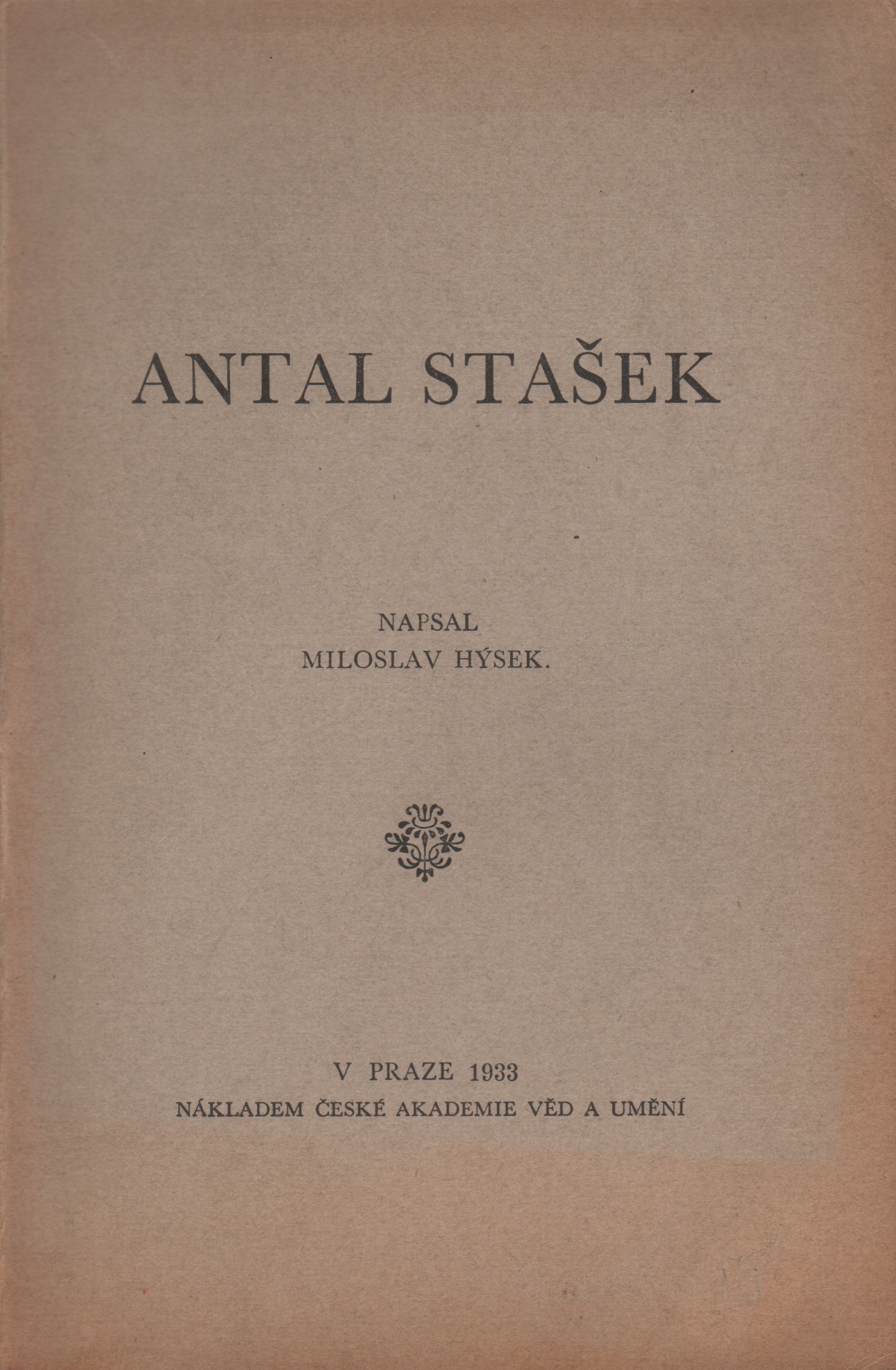 Hýsek, Miloslav - Antal Stašek