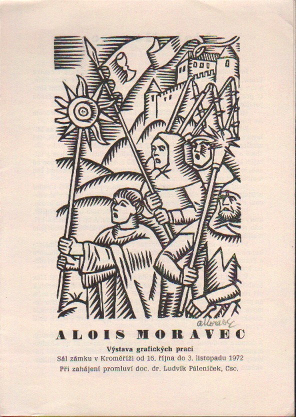 Alois Moravec: Výstava grafických prací (podpis)
