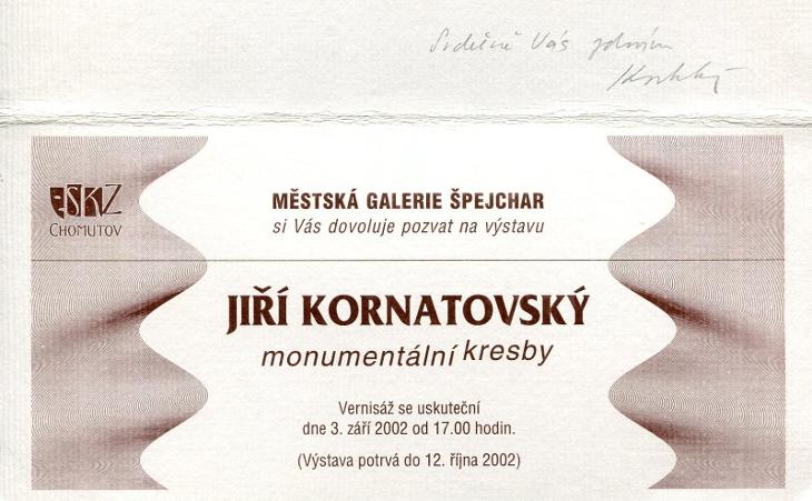 Jiří Kornatovský: Monumentální kresby (podpis)