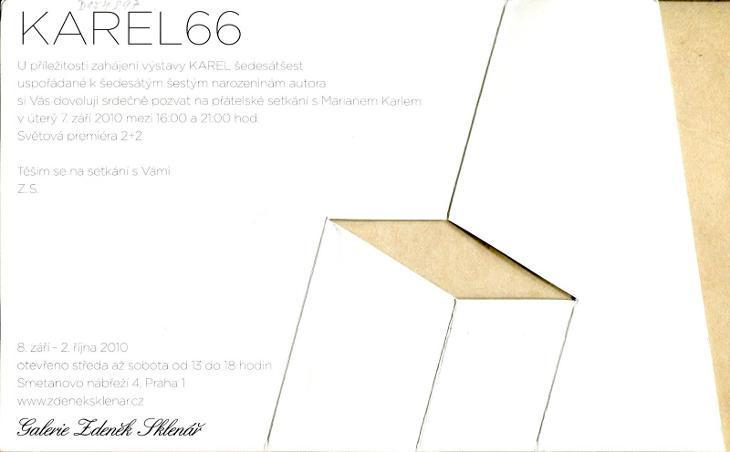 Marian Karel: Karel 66 (podpis)