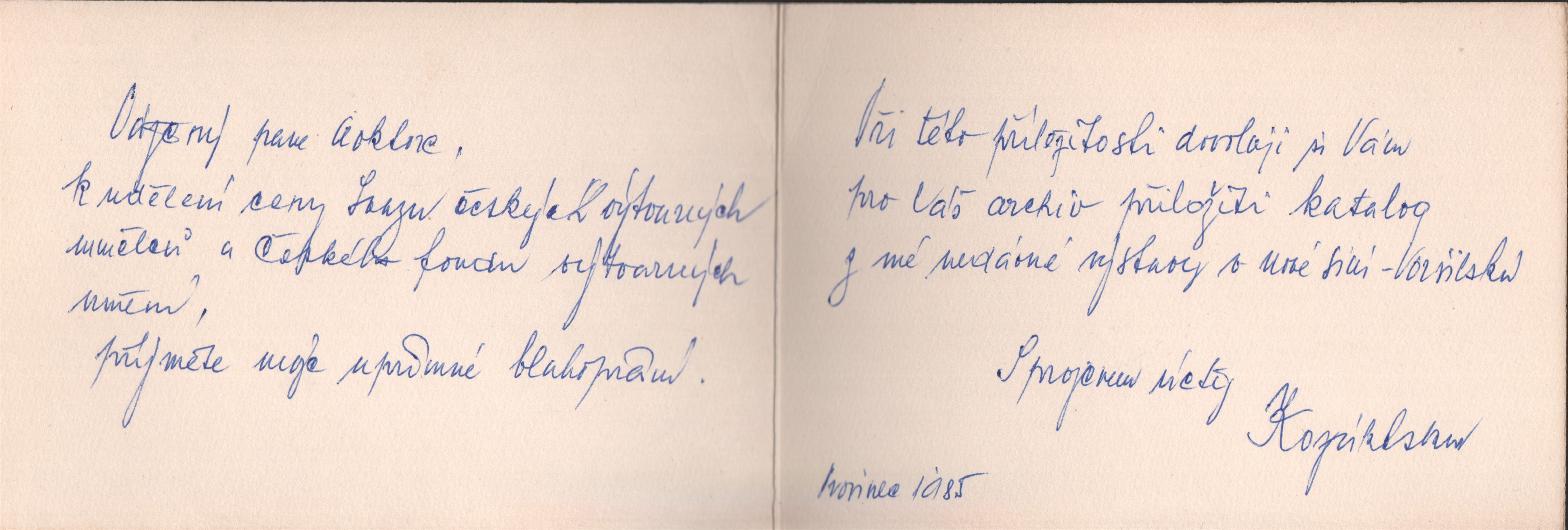 Oskar Kozák (podpis)