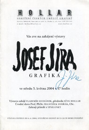 Josef Jíra: Grafika (podpis)