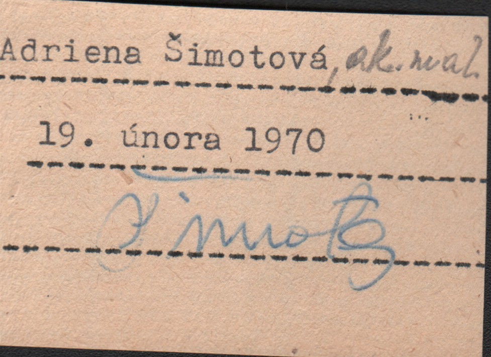 Adriena Šimotová (podpis)