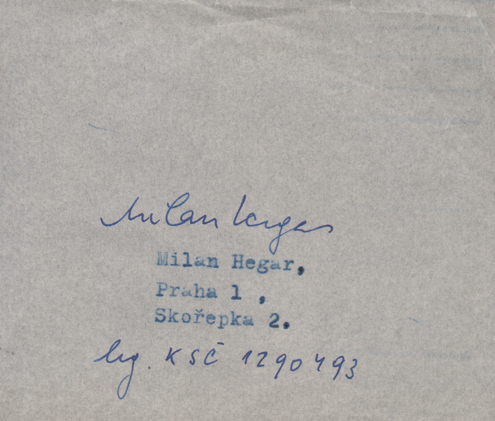 Milan Hegar (podpis)