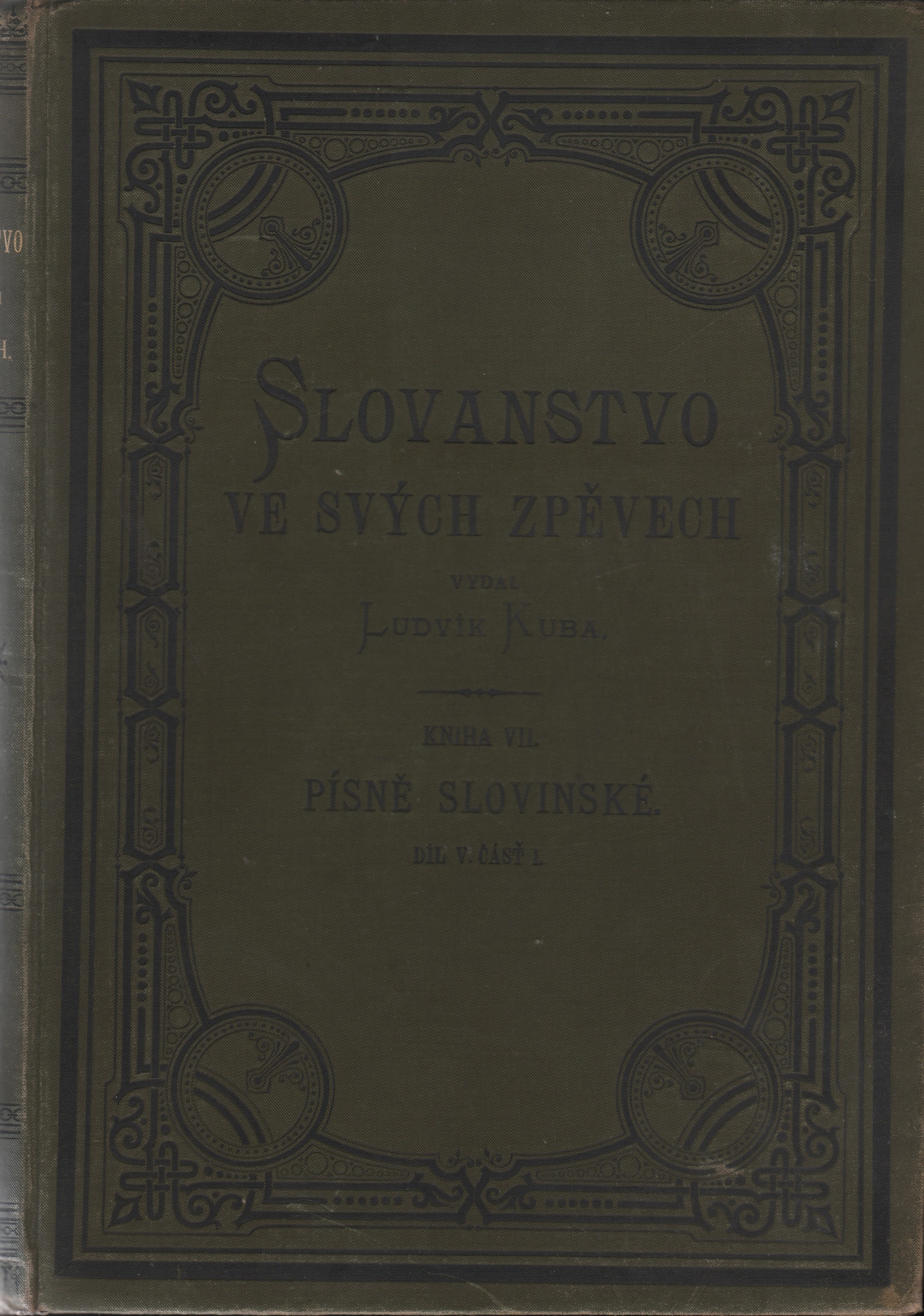 Kuba, Ludvík - Slovanstvo ve svých zpěvech (podpis)