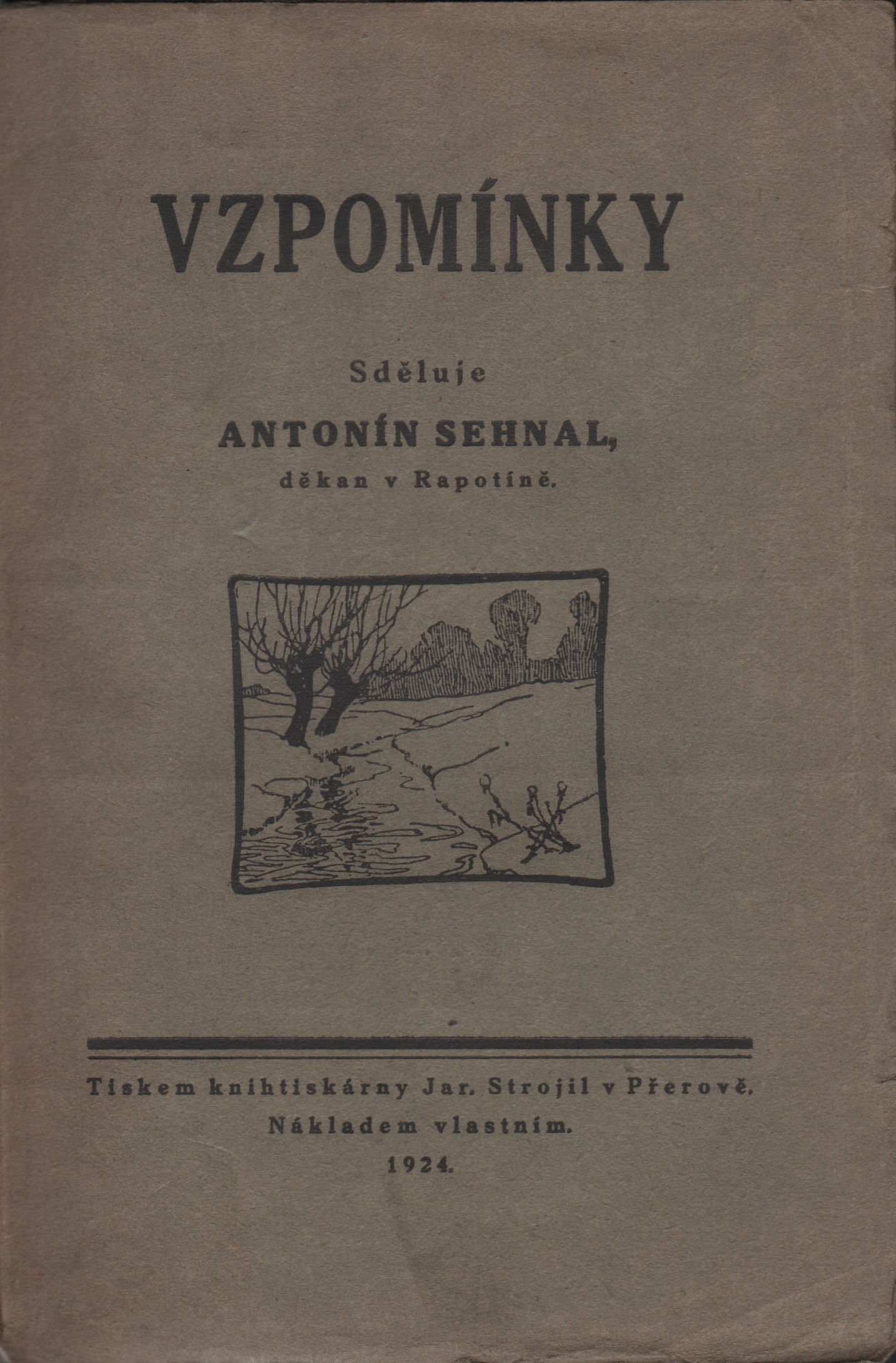 Sehnal, Antonín - Vzpomínky (podpis)