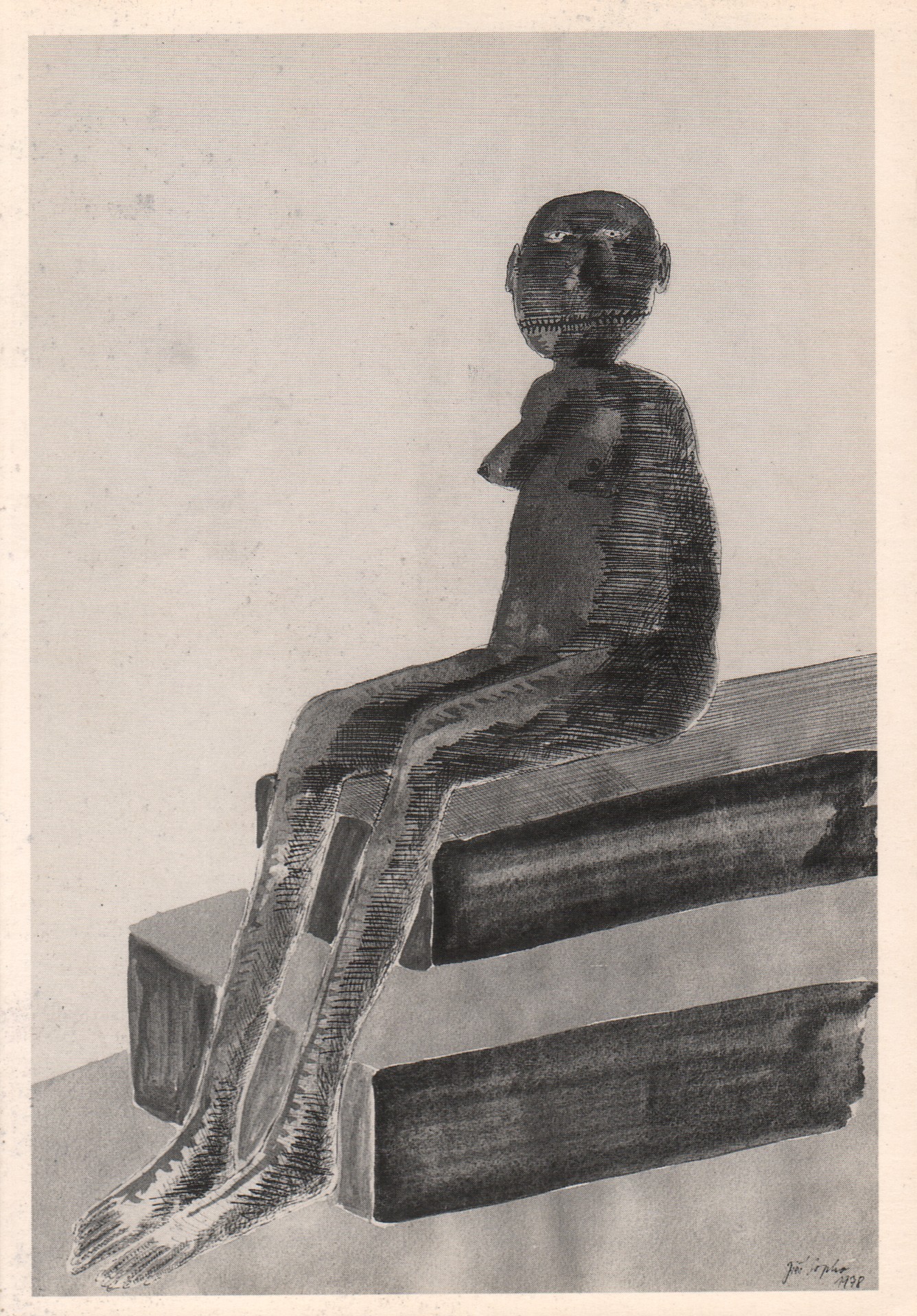 Jiří Sopko: Sedící, 1978