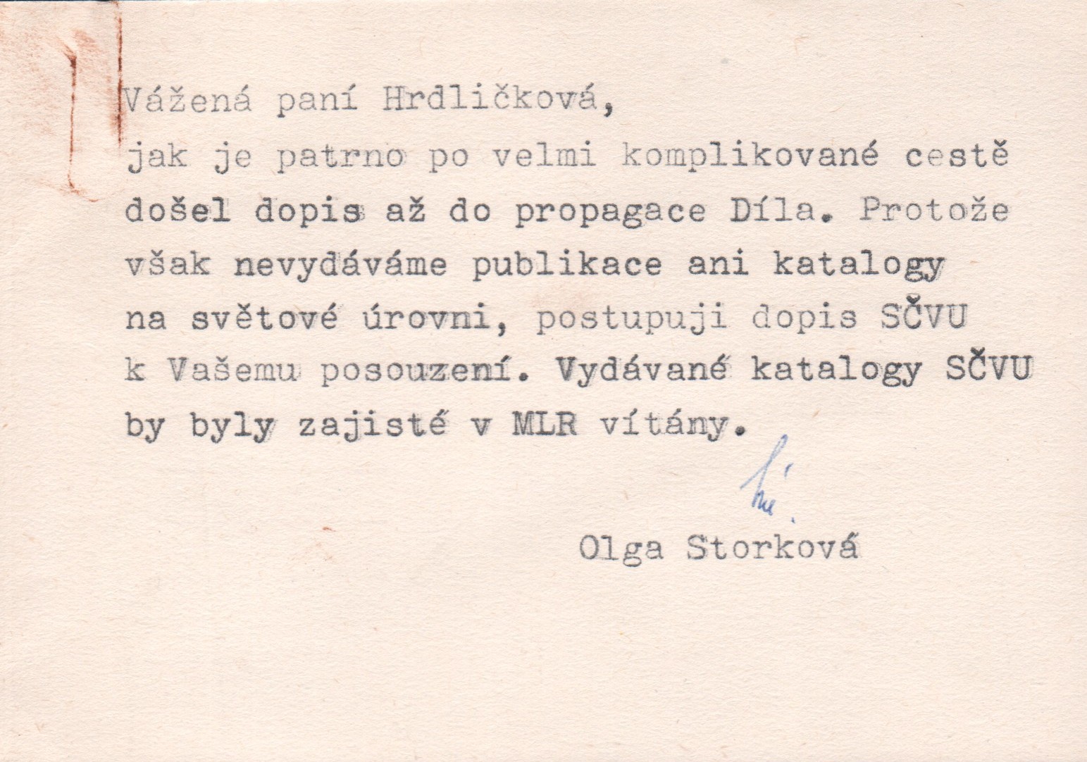 Olga Storková (podpis)