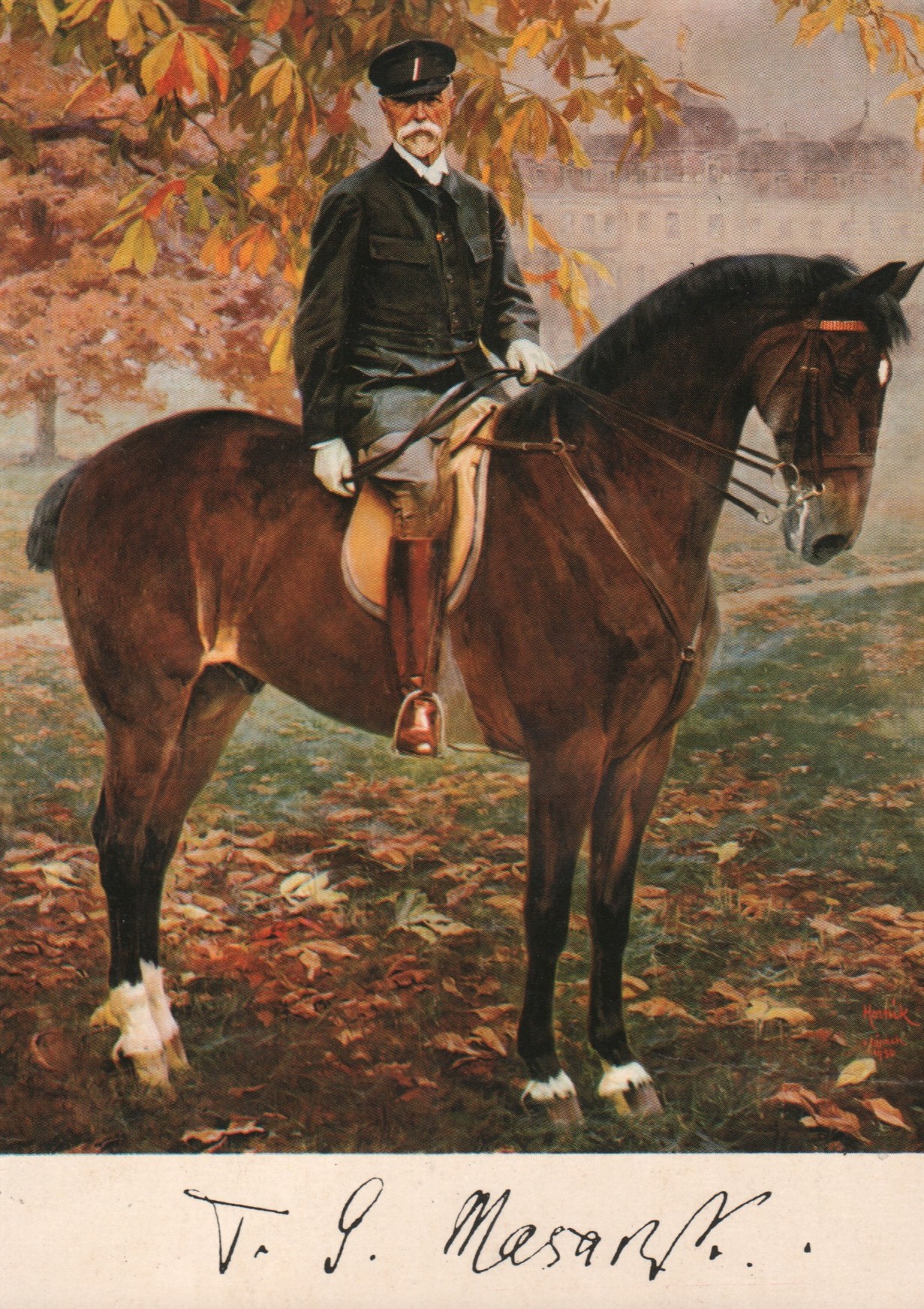 Horník Lánský, František - President T. G. Masaryk na koni Hektorovi