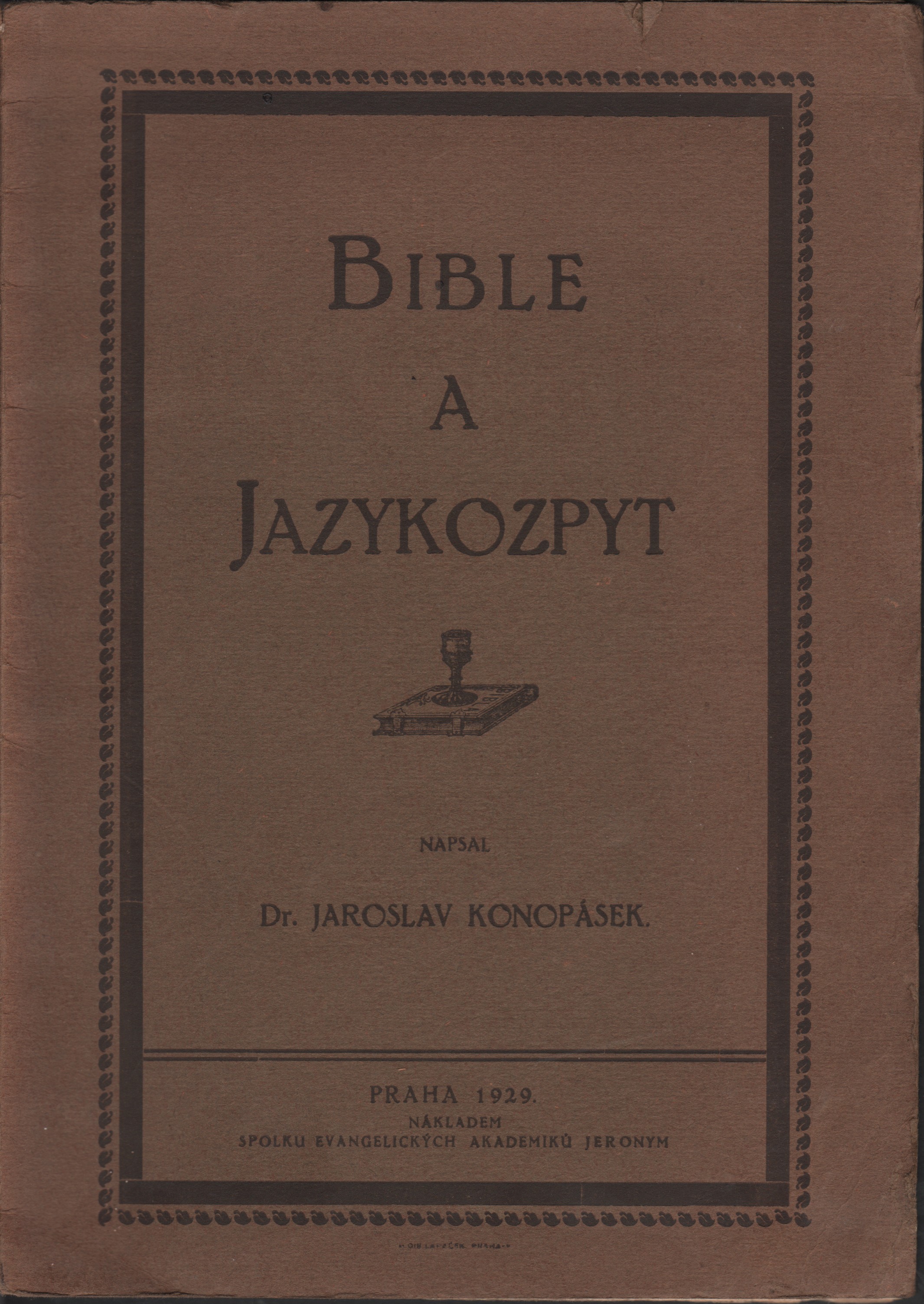 Konopásek, Jaroslav - Bible a jazykozpyt