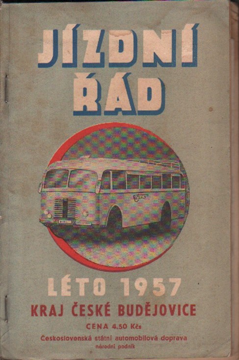 Jízdní řád: Léto 1957, Kraj České Budějovice