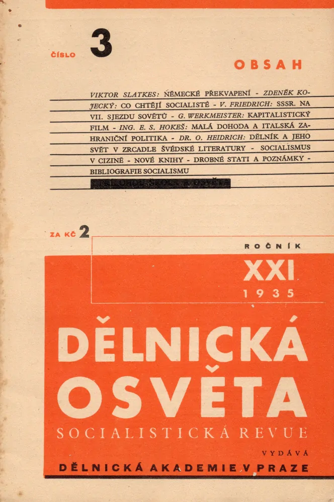 Dělnická osvěta 1936, r. 21 - komplet