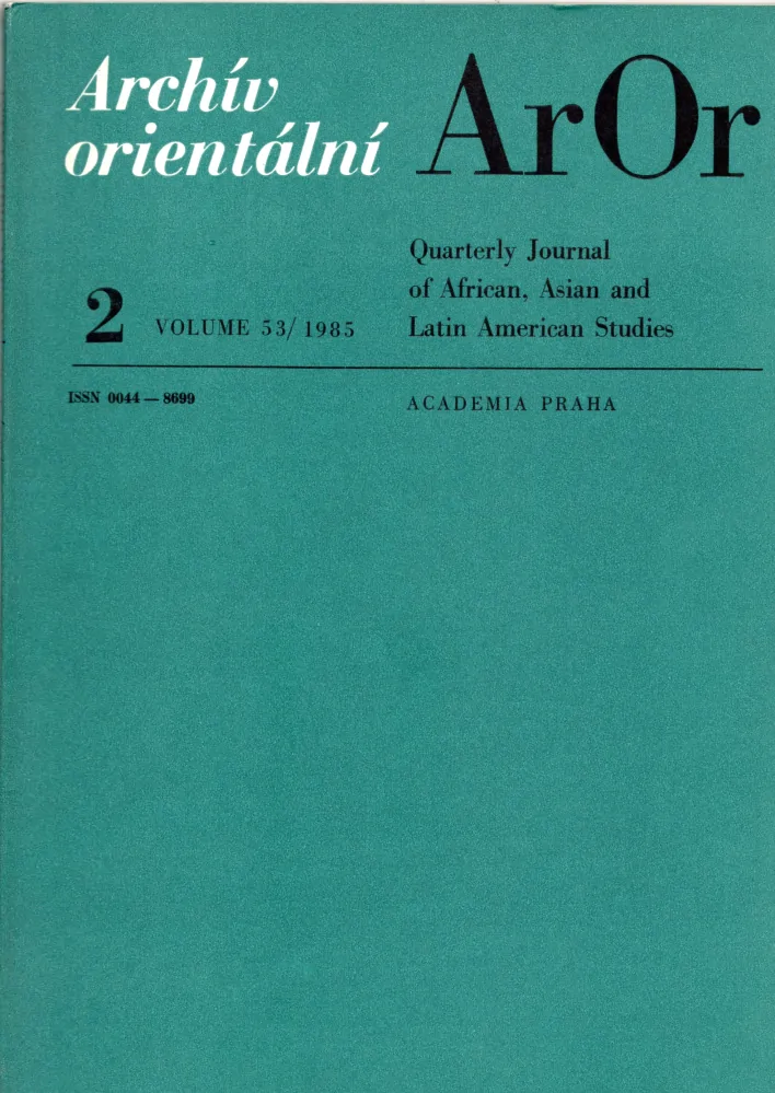 Archív orientální 1985 r. 53 - komplet