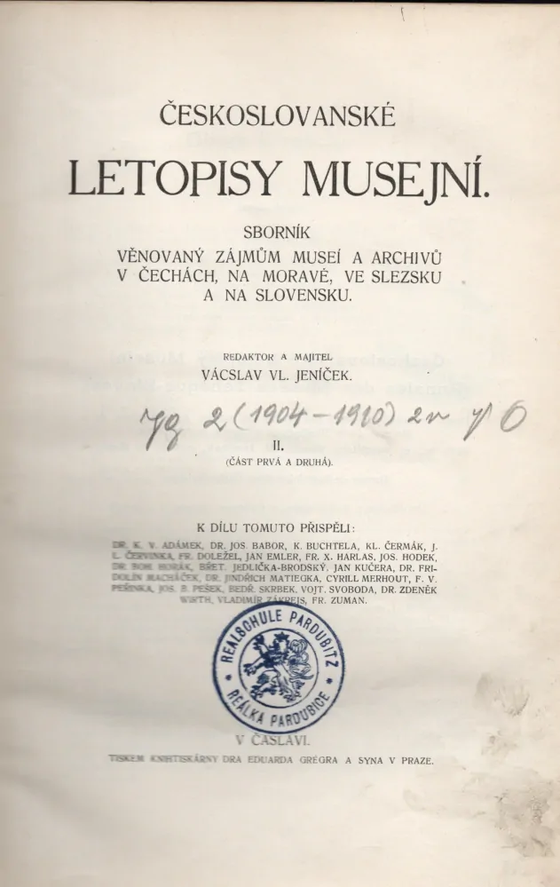 Českoslovanské letopisy musejní