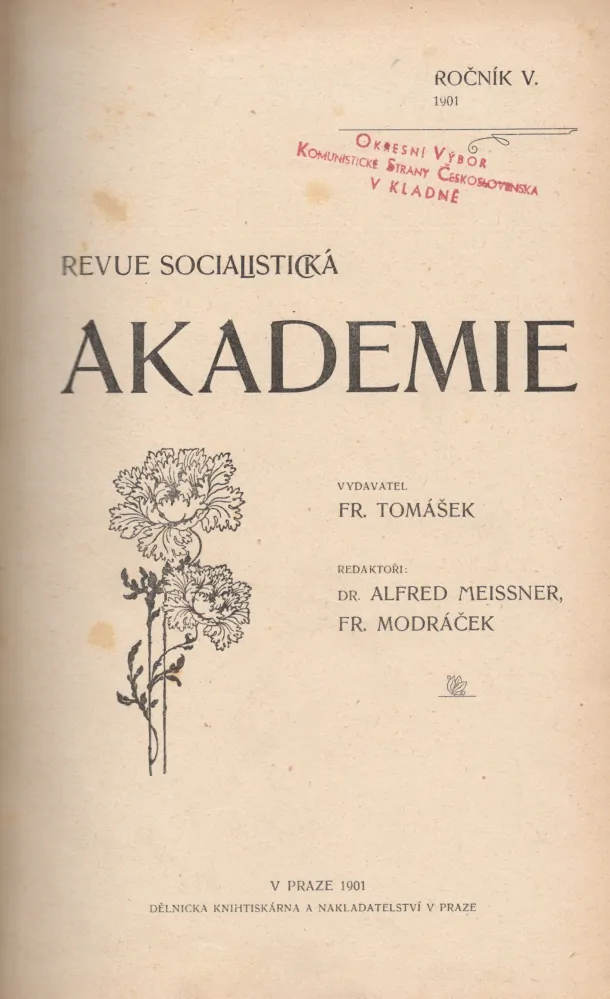 Akademie 1901 r. 5 - komplet