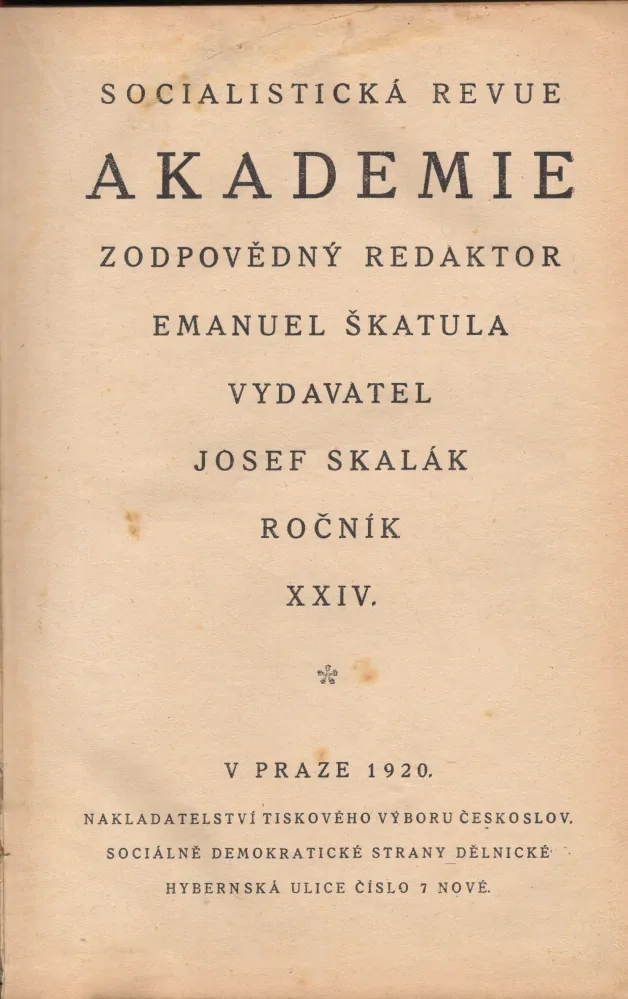 Akademie 1920 r. 24 - komplet