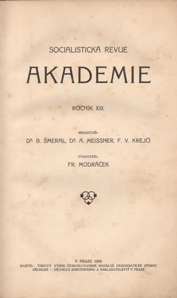 Akademie 1909 r. 13 - komplet